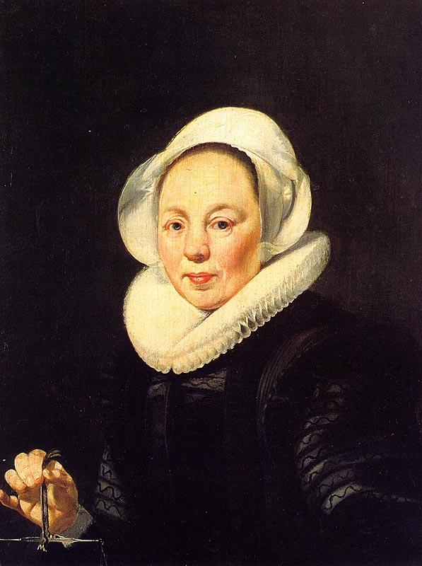 Thomas De Keyser Portrait of a Woman Holding a Balance oil painting picture